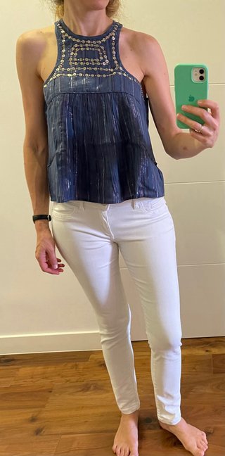 Top halter ry lrx azul marino M