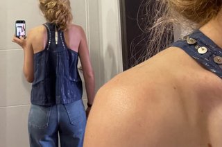 Top halter ry lrx azul marino M