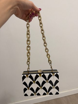 Bolso Caja Zara Diseño Art Decó