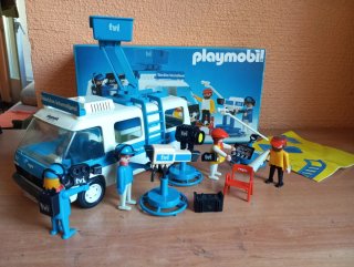 613. Playmobil furgoneta televisión TVI 3468
