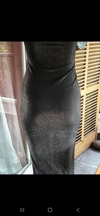 Vestido largo brillante fiesta talla S