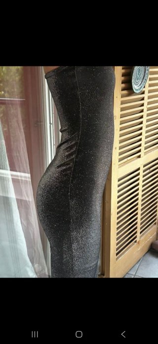 Vestido largo brillante fiesta talla S