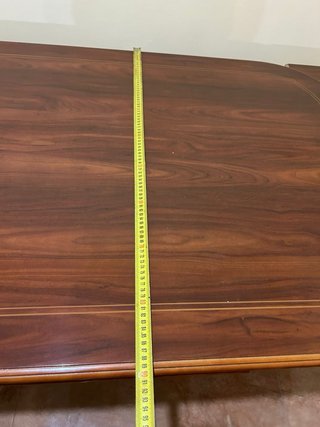 Mesa de comedor extensible de madera