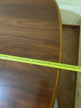Mesa de comedor extensible de madera