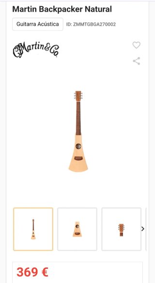 Guitarra Martin Backpacker Natural