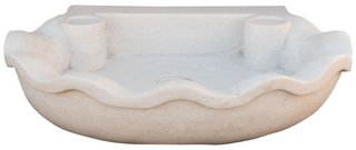 Lavandino in marmo bianco L60xP50xH13 cm · per il