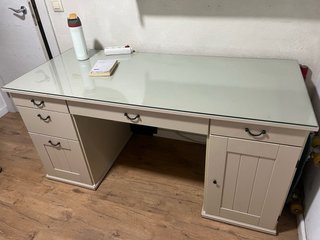 Escritorio de madera estilo rústico/provenzal