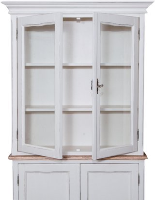 Credenza in legno massello di tiglio, struttura bi