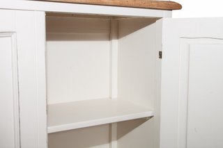 Credenza in legno massello di tiglio, struttura bi