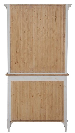 Credenza in legno massello di tiglio, struttura bi
