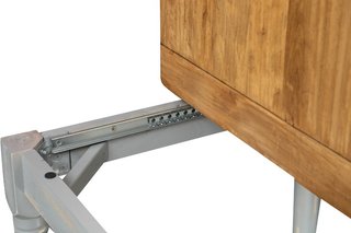 Tavolo allungabile in legno massello di tiglio con