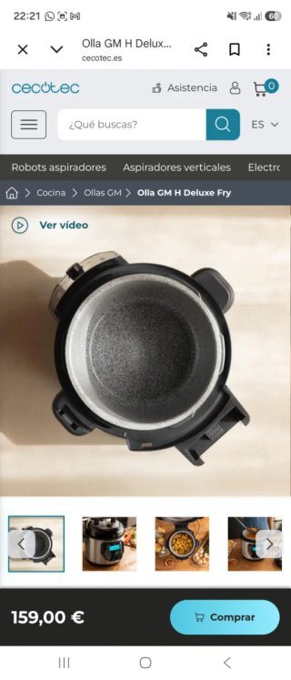 Olla GM H Deluxe Fry Cecotec