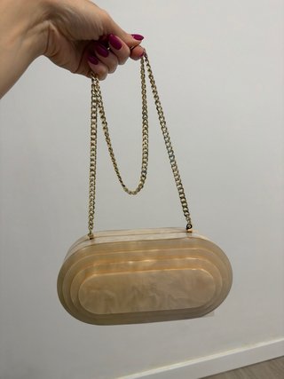 Bolso efecto mármol Zara