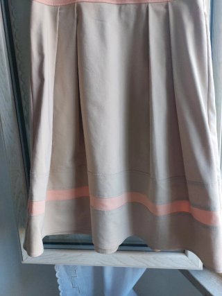 Vestito donna beige e rosa