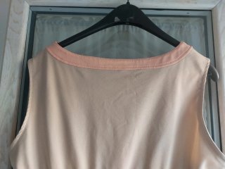 Vestito donna beige e rosa