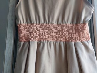 Vestito donna beige e rosa