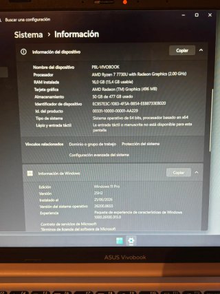 ASUS Vivobook 15 M1502YA-NJ152 Plata