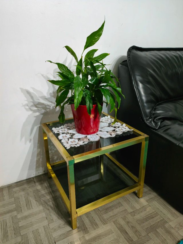 Mesa de Cristal y Metal