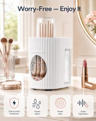 Limpiador y Secador Eléctrico Maquillaje