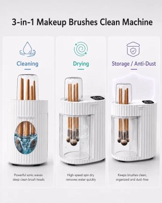 Limpiador y Secador Eléctrico Maquillaje