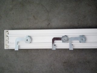 Cortinas infantiles blancas con lunares