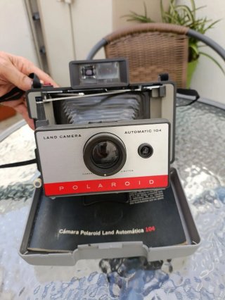 Cámara Polaroid 1965 Negra/Gris