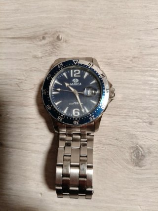 Reloj Marea Hombre Azul y Plateado