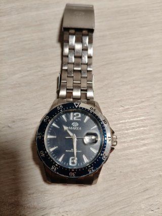 Reloj Marea Hombre Azul y Plateado