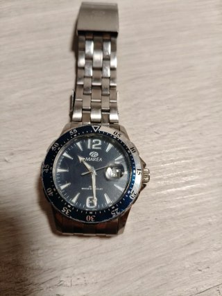 Reloj Marea Hombre Azul y Plateado