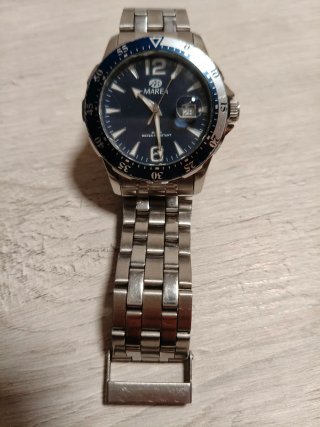 Reloj Marea Hombre Azul y Plateado