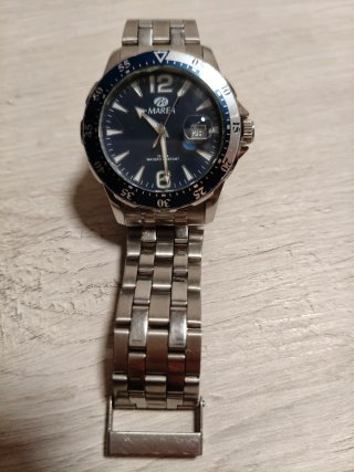 Reloj Marea Hombre Azul y Plateado