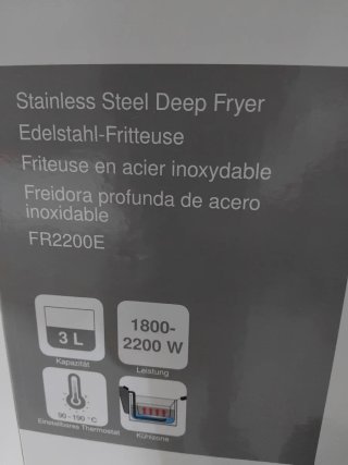 Freidora Tarrington Acero Inox 3L