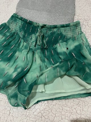 Conjunto Top y Shorts Verdes Brillantes