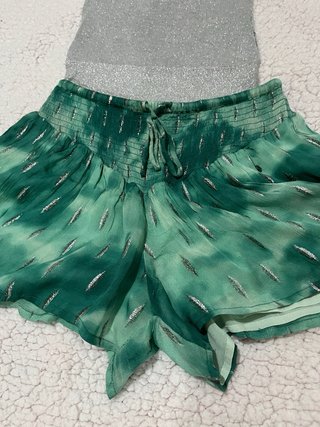 Conjunto Top y Shorts Verdes Brillantes