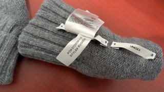 Guantes Lacoste Lana Talla M Unisex Gris