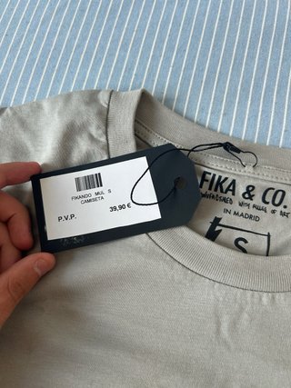 Camiseta Fika & Co beige talla S