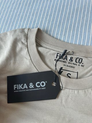 Camiseta Fika & Co beige talla S