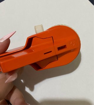 Rotuladora Dymo Naranja y Blanca