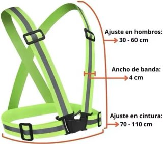 Chaleco reflectante patinete, bici nuevo sin abrir