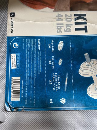Set de pesas 1kg y 2kg