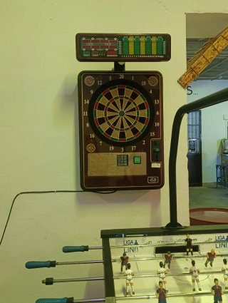 Diana de dardos bar.