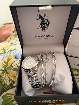 Reloj U.S. Polo Assn. plateado