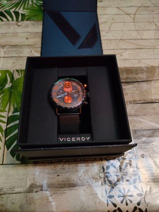 Reloj Viceroy Hombre Negro Naranja