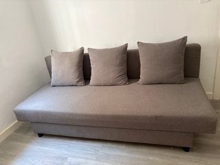 Sofá Cama Ikea Tela Gris