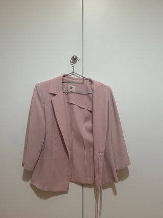 Conjunto 3 piezas: Blazer, Falda Midi y Blusa