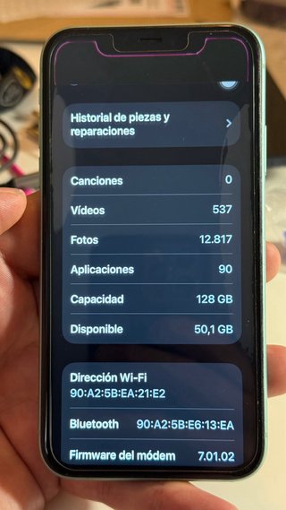 Vendo iPhone 11 128GB verde claro