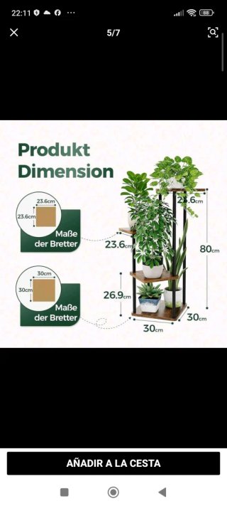 Estante para plantas