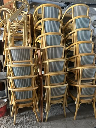 Seggiolini da terrazza in plastica impilabili 5€-10