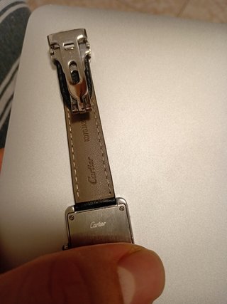 Reloj Cartier Tank Pequeño Plata Negro