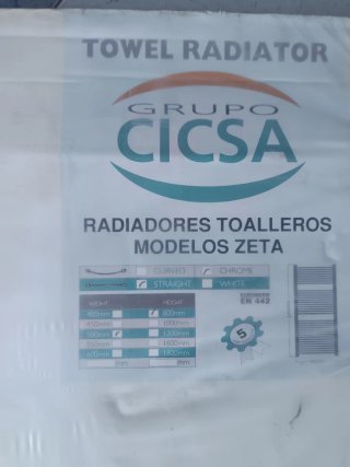 Radiador Toallero Grupo CICSA Zeta